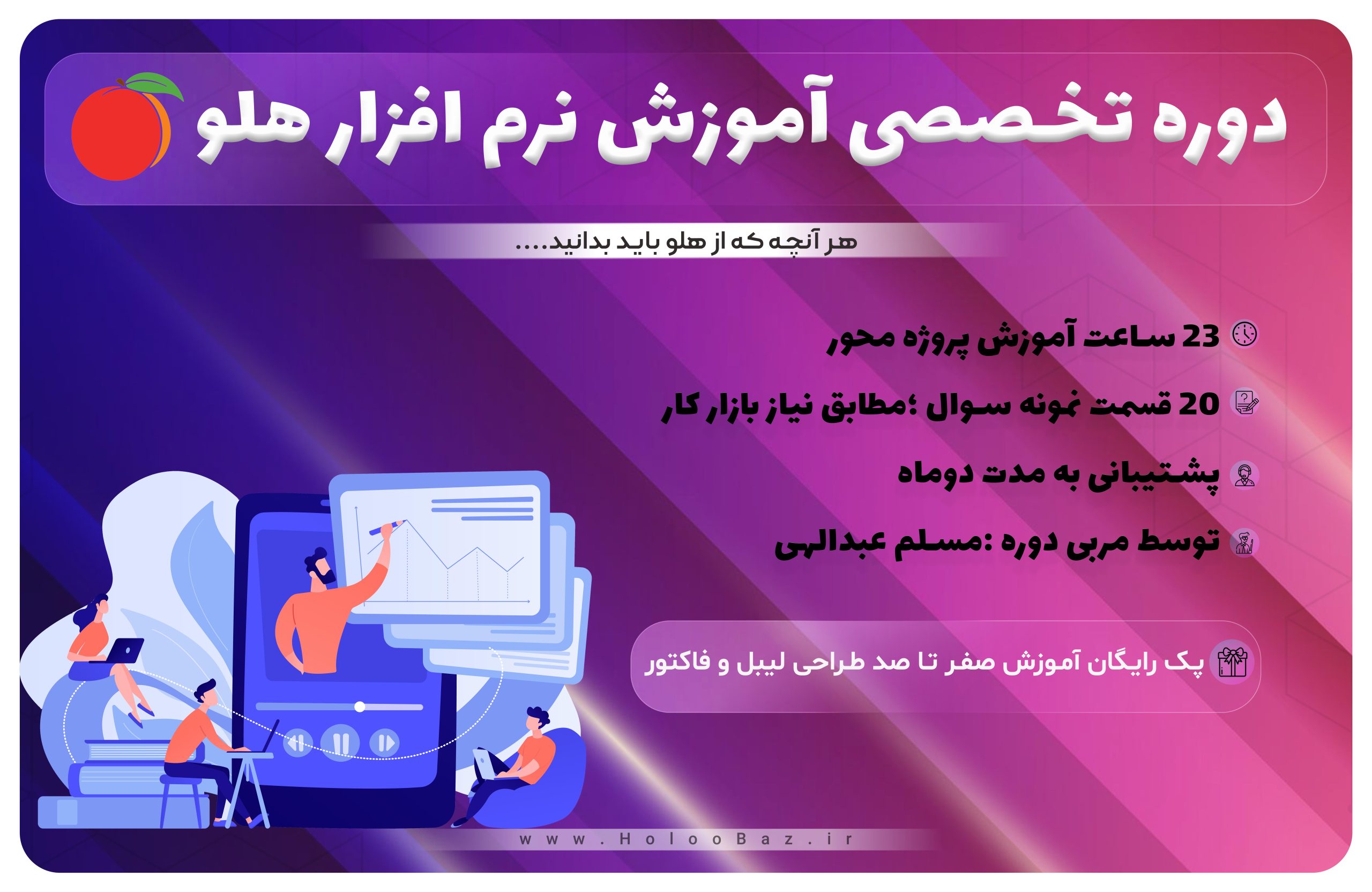 آموزش جامع نرم افزار حسابداری هلو – هلو باز – آموزش هلو مثل هلو